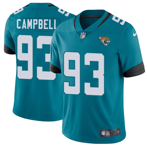 Nike Jacksonville Jaguars #93 Calais Campbell Teal Green Alternate Men Stitched NFL Vapor Untouchable Limited Jersey